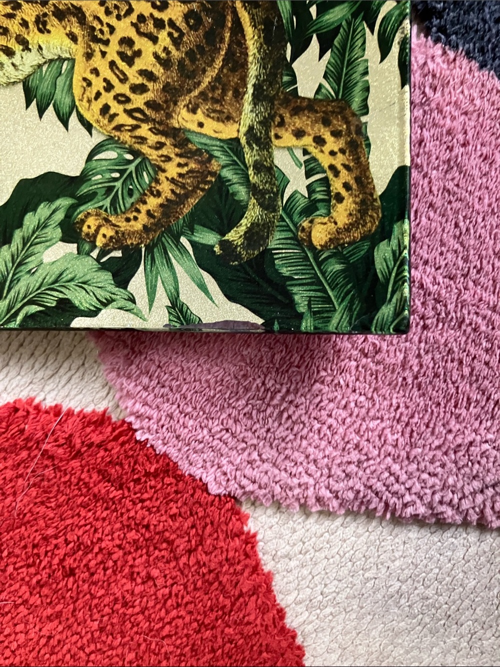 Green and Gold Jungle cheetah catch all platter Décor plate dish - Picture 4 of 6
